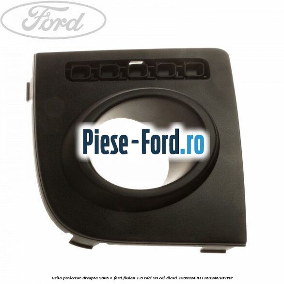 Grila proiector dreapta Ford Fusion 1.6 TDCi 90 cai diesel